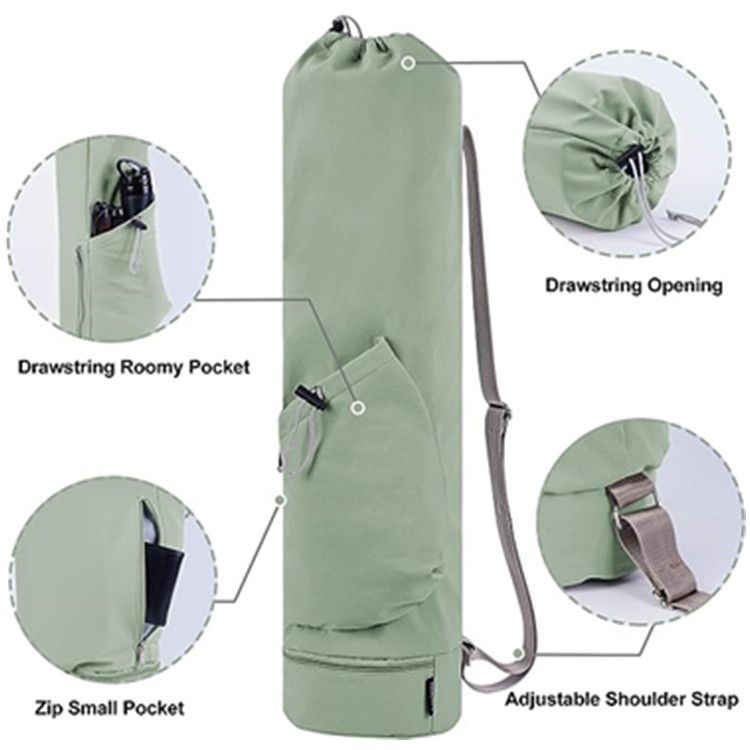 Functionele tassen Yogamat-tas met waterflesvak en onderkant Natte tas Sport Yogamat Draagriem Multifunctionele opbergtas_voghion.com