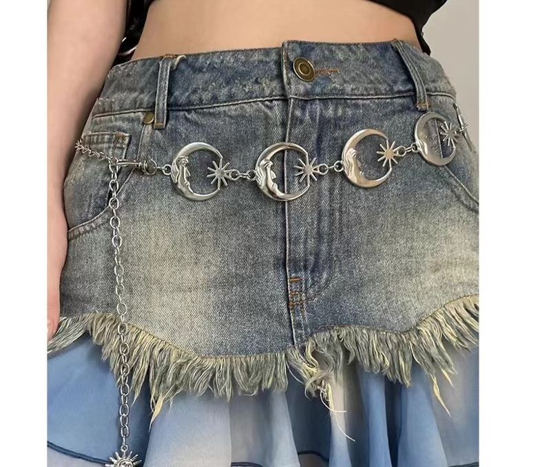 Sommer Y2k Metall Taille Kette Weibliche Nischen Design Böhmische Kette Ethno Stil Gürtel Zubehör_voghion.com