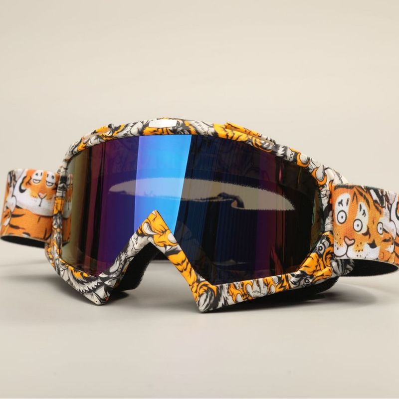 Motorradbrille mit hydrografischem Druck, Offroad-Fahrrad-Sonnenbrille, winddichte Sportbrille für Radfahren, Skifahren und Outdoor-Abenteuer_voghion.com