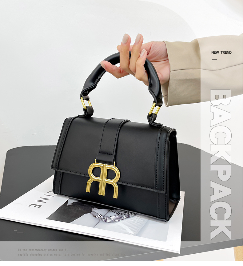 Borsa a tracolla di moda di lusso leggera borsa di giunzione di colore puro di nicchia marea a tracolla del commercio estero_voghion.com