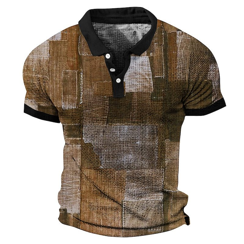 Polo da uomo con bottoni colorblock_voghion.com