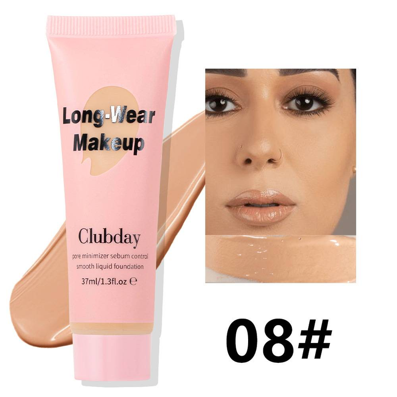 Natural Matte Makeup Concealer Liquid Foundation for Oil Control, Sweat Prevention and Long-lasting Makeup Foundation_voghion.com