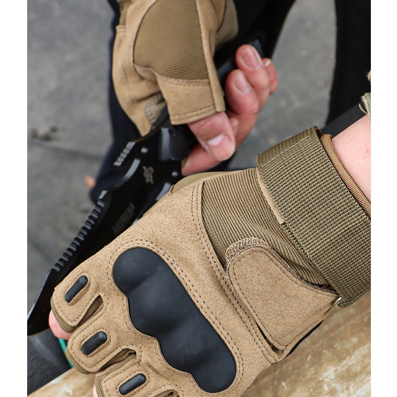 Umfassende Outdoor-Halbfinger-Taktikhandschuhe für Erwachsene zum Radfahren, Fitness, Sport, Bergsteigen, Schutz, Rutschfest_voghion.com