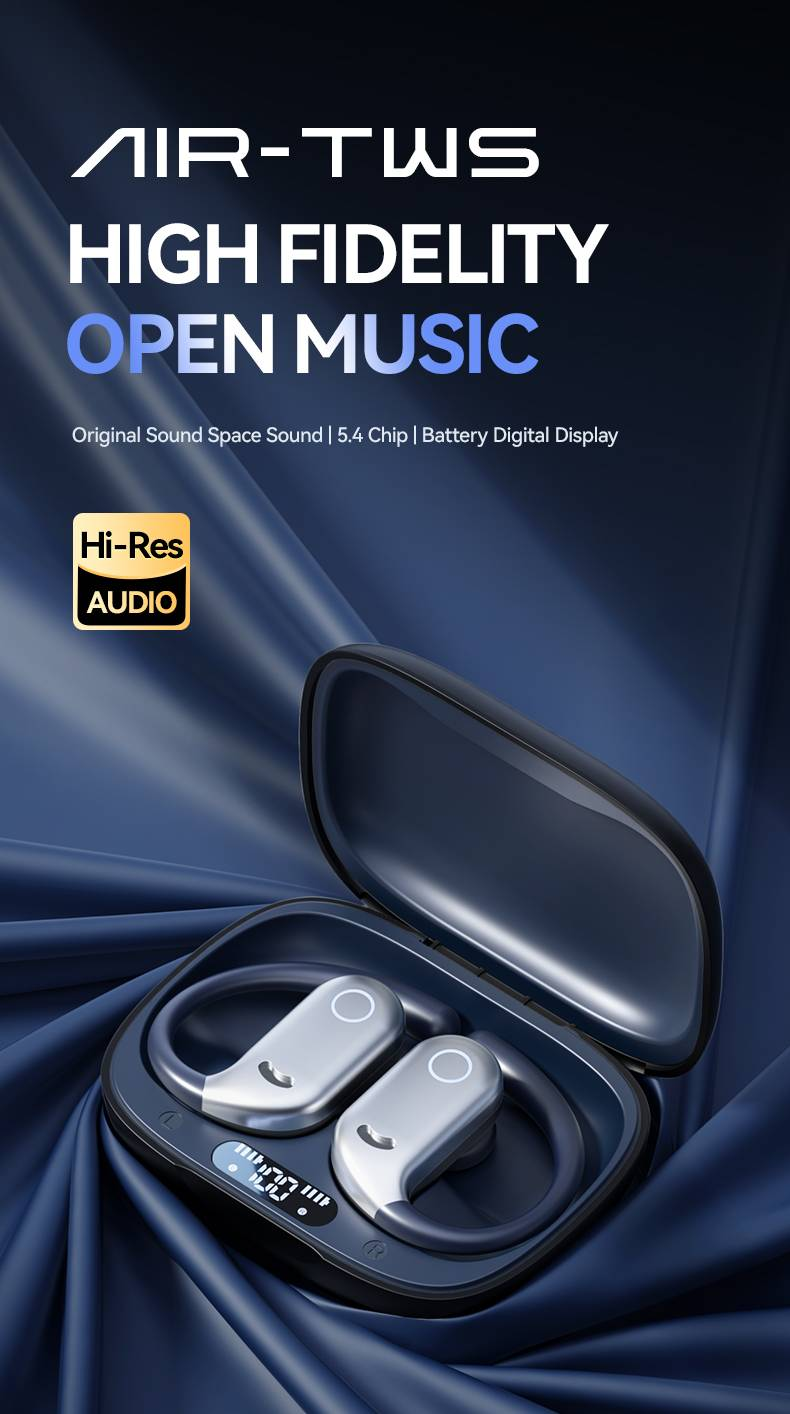 Portable M82 Non In Ear Hanging OWS True Wireless Bluetooth Earphones For Sports Running Noise Reduction Bluetooth Earphones_voghion.com