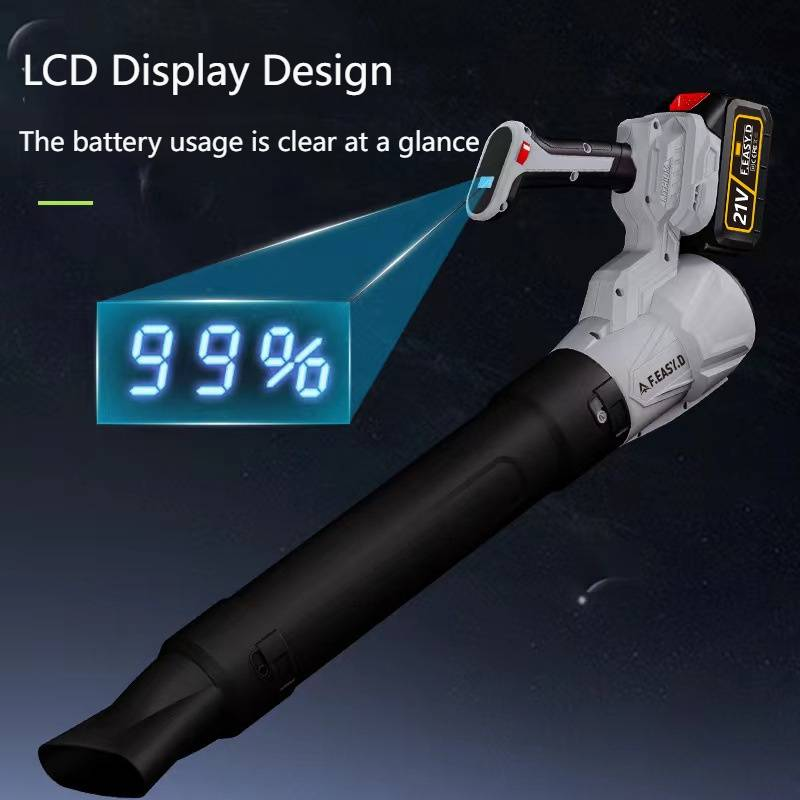 Cordless Lithium-Ion Leaf Blower - Powerful 21V Battery-Powered Garden Blower For Dust, Leaves & Snow, Lightweight & Quiet, 10-30 Min Runtime_voghion.com