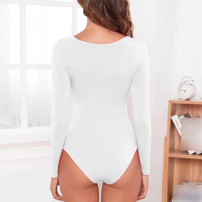 Nahtloser Shapewear-Body für Damen – Hochgeschnittener Bauchweg-Body mit Druckknopfverschluss (4 neutrale Farbtöne, Kompression in voller Länge)_voghion.com