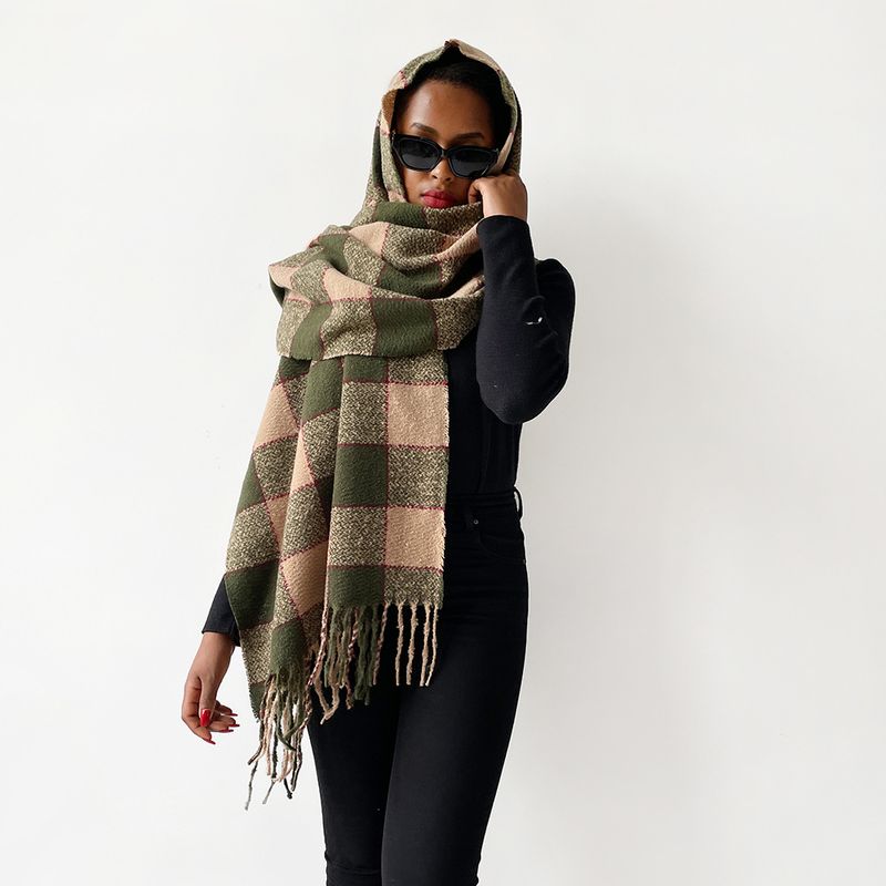 Sciarpe alla moda europee e americane, scialli con frange caldi, leggeri, di lusso e di alta qualità per donne autunnali e invernali, classici grandi quadrati in imitazione cashmere_voghion.com