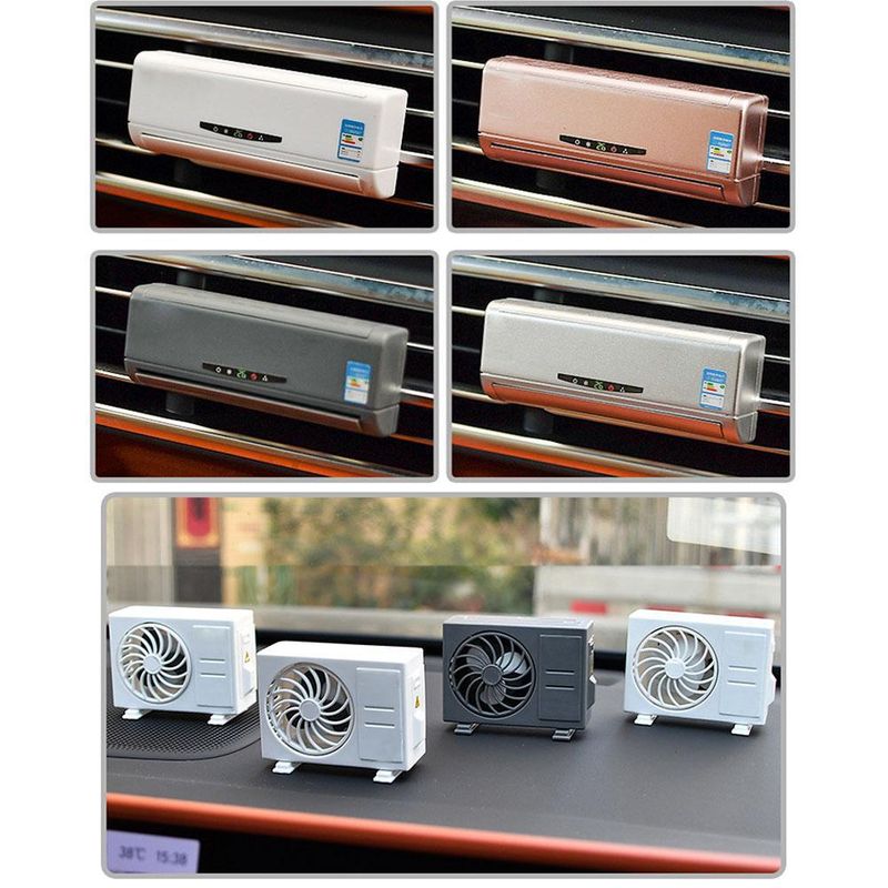 Auto gemonteerde airconditioning Model accessoires Parfum Duurzame hoogwaardige geurverwijdering Luchtuitlaat Zonne-energie Auto-interieurgeur_voghion.com