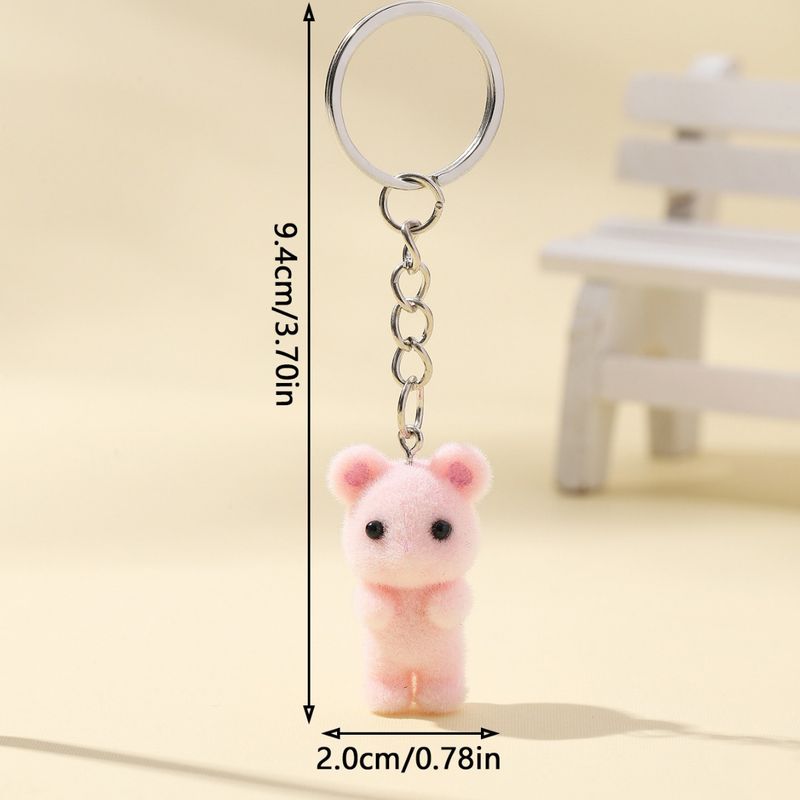 Süßer, flauschiger 3D-Herzmaus-Anhänger fürs Auto_voghion.com
