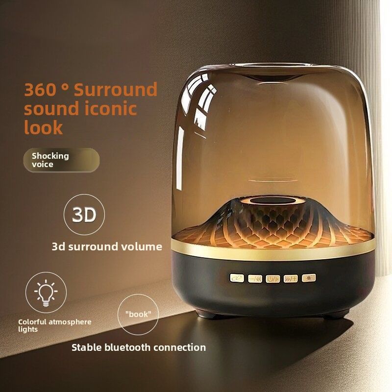 Cross-border Subwoofer Wireless Bluetooth Small Speaker Outdoor Audio Card Voice Broadcast Mini Smart Speaker_voghion.com