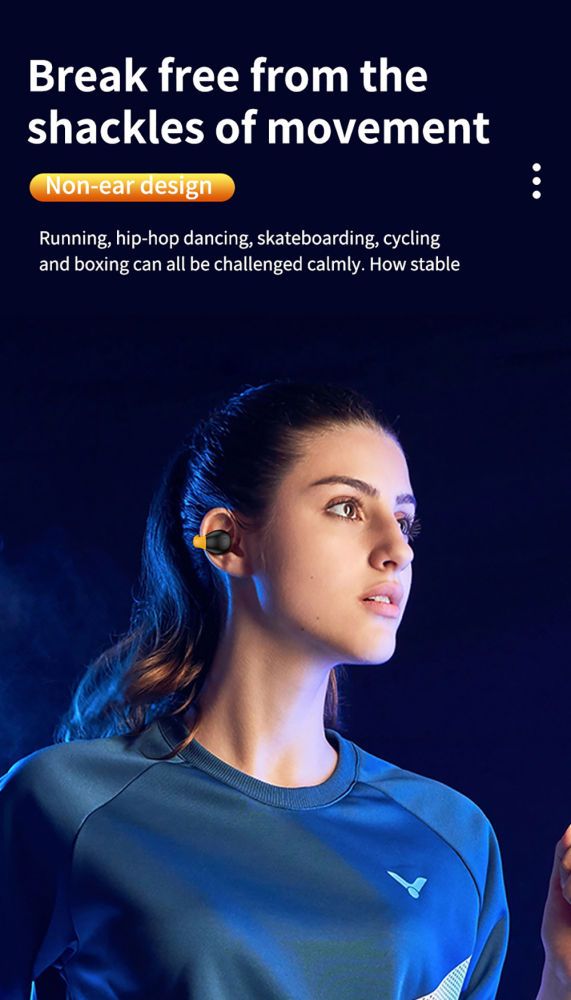 TWS R18 Earphones Wireless Bluetooth Headset Noise Cancelling Headsets With Microphone Headphones_voghion.com