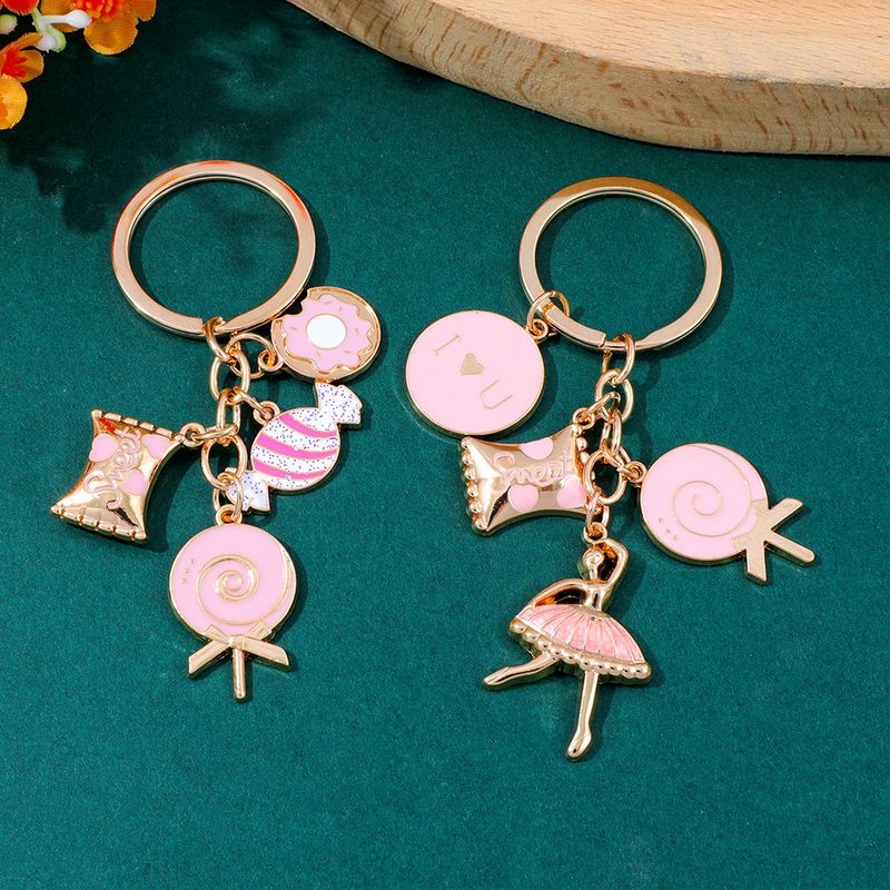 Heißer Verkauf Charming Rosa Ballerina Keychain Nette Metall Auto & Tasche Anhänger Geschenk_voghion.com