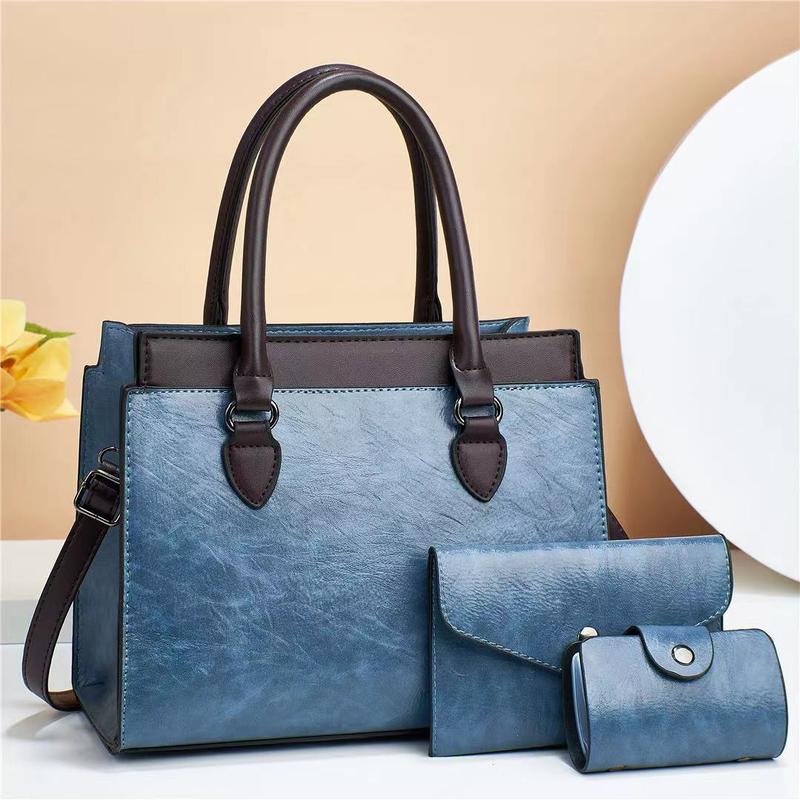 2023 New Trendy Women's Three Piece Set Commuter Fashion Handbag Single Shoulder Crossbody Mom's Middle Age Style Bag_voghion.com