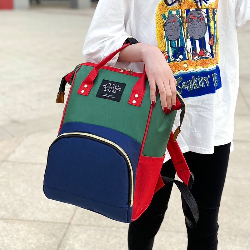 Umstandstasche, multifunktionale Mamatasche, große Kapazität, neuer modischer Rucksack, gestreifte Mutter- und Babytasche, tragbar_voghion.com
