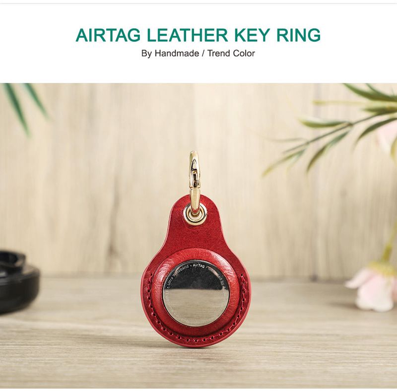 Suitable for Airtag protective pet keychain, positioning tracker, leather case, anti loss artifact_voghion.com