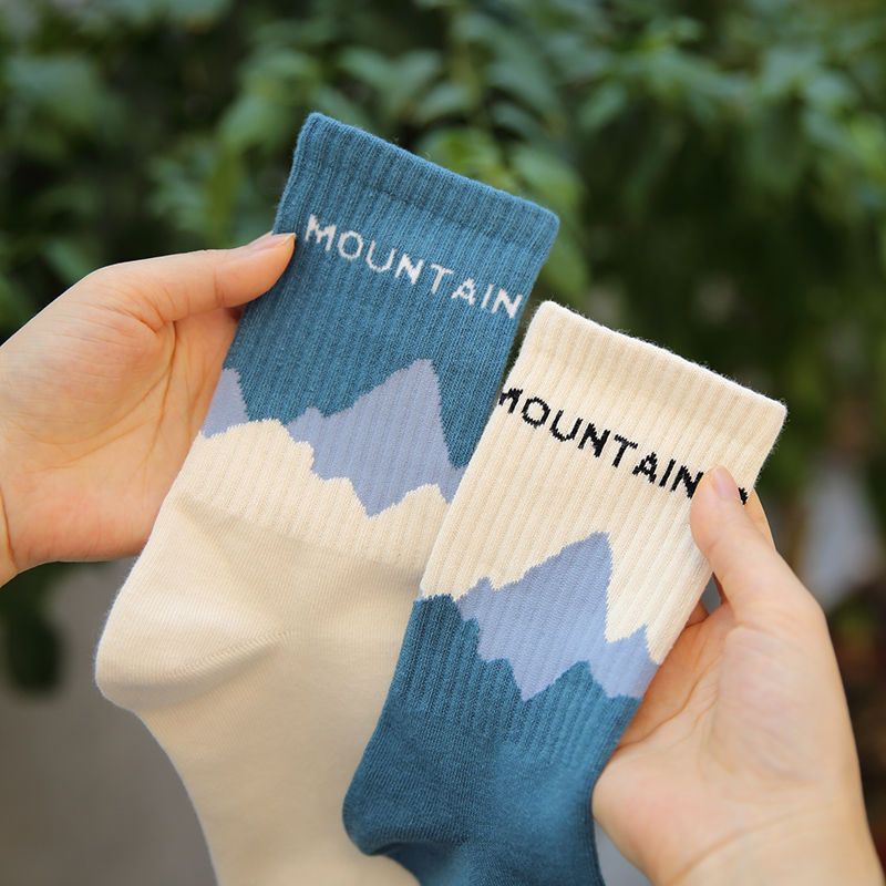 Asymmetrical, Niche, Children's Stockings, Spring And Fall, Ins Style, Street Personality, AB Socks, Male Students,_voghion.com