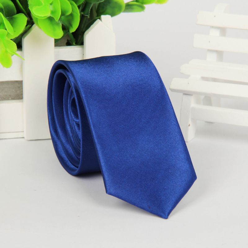 New Men's 5cm Solid Color Narrow Hand-tied For Men Business Casual Group Tie Custom Wholesale_voghion.com