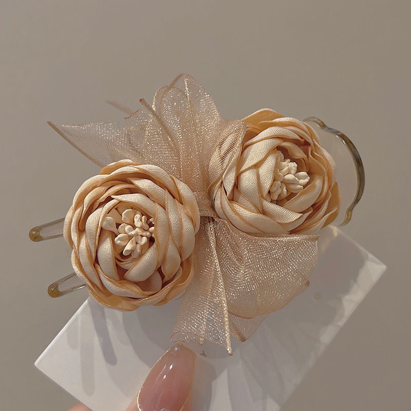 Accessori per capelli di fascia alta, sfera di fiori, fermaglio per capelli sul retro dei capelli delle donne, magia fissa_voghion.com