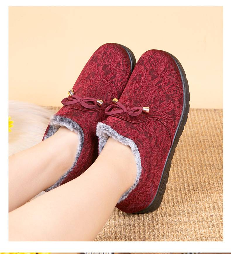 Winter-Baumwollschuhe für Damen mit weicher Sohle und rutschfesten Baumwollschuhen für Mütter mittleren und älteren Alters_voghion.com