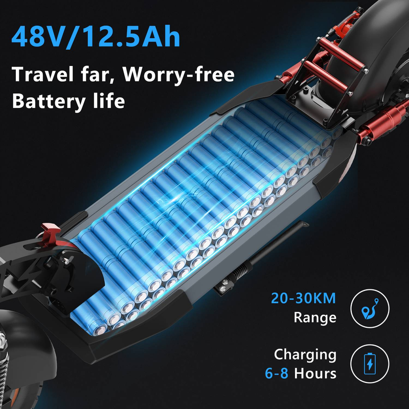 iENYRID A1 Elektrická koloběžka pro dospělé Skládací elektrická koloběžka 10'' pro dojíždění, 800W 48V 12,5Ah_voghion.com