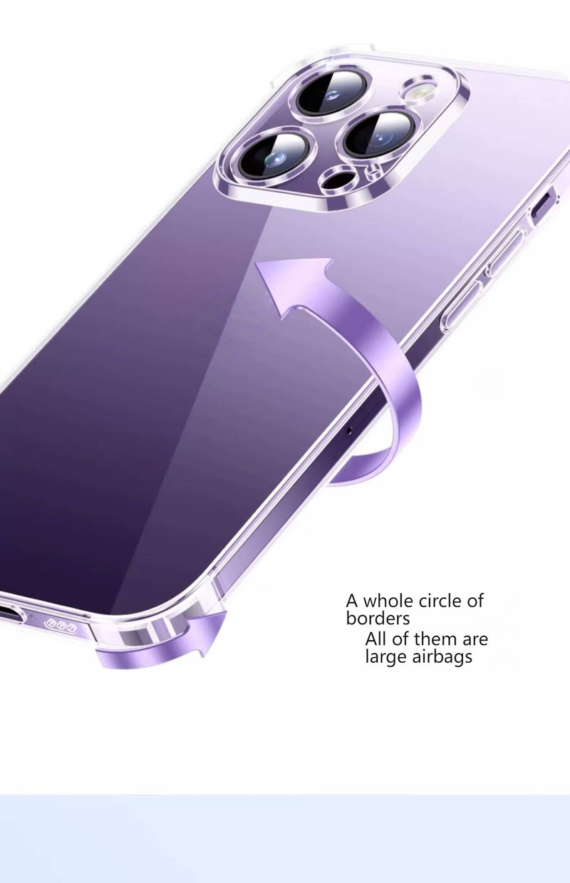 Ultradünne, durchsichtige iPhone-Hülle mit luftgepolsterten Ecken – stoßfeste, vergilbungsfreie TPU-Hülle für iPhone 16E/15/14/13/12/11/X/8/7_voghion.com