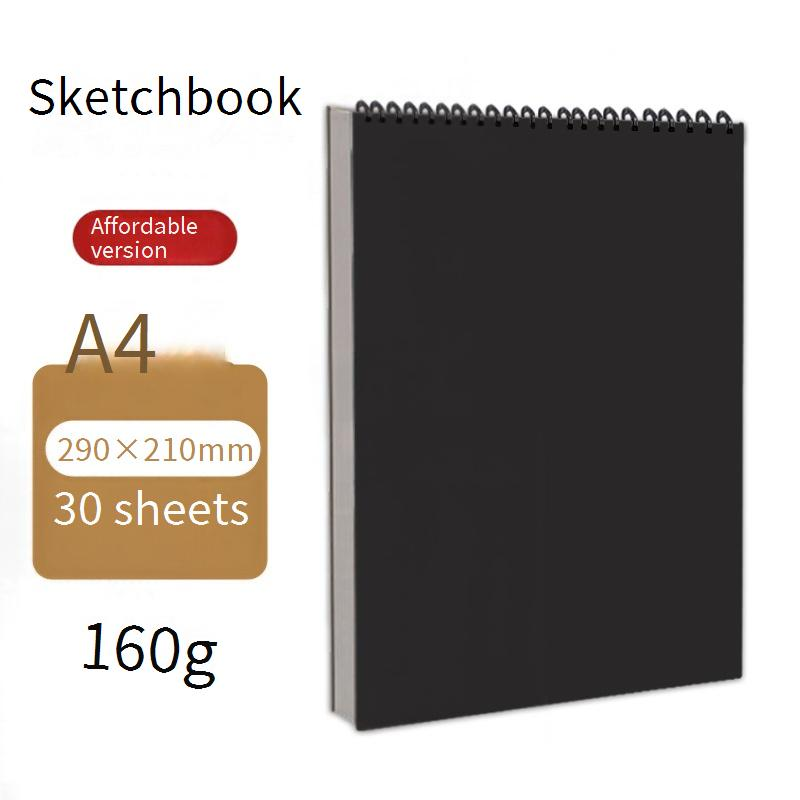 Premium Sketchbook For Artists - A4 Thick Paper Drawing Pad, 30 Sheets Blank Sketch Book For Pencil, Charcoal, Colored Pencils & More_voghion.com