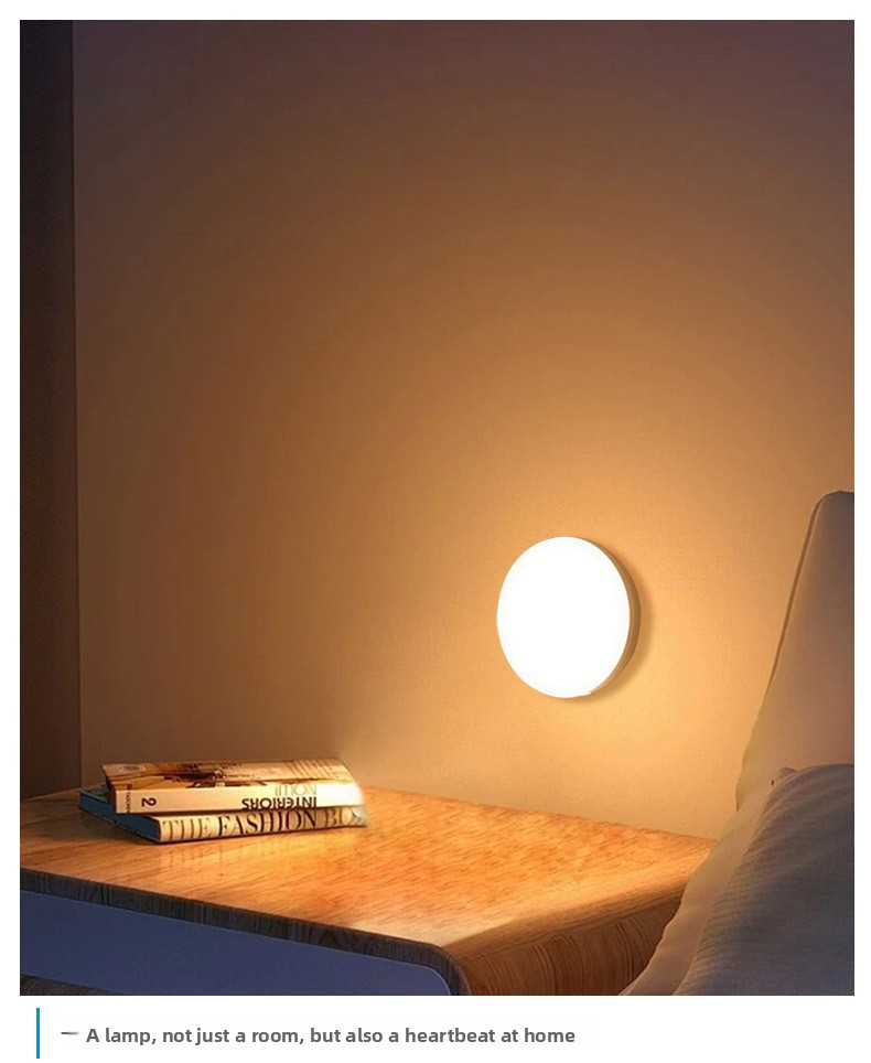 Luz noturna LED inteligente com sensor de movimento - Controle remoto de 7 cores, temporizador e dimerizável, alimentada por bateria para corredor, armário e quarto_voghion.com