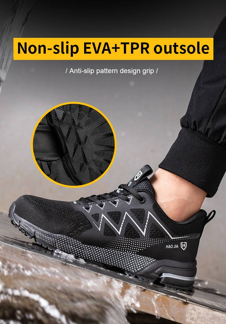 European Size Steel-toe Work Shoes: Anti-smashing, Anti-piercing, Lightweight, Breathable, Wear-resistant Safety Shoes For Men And Women_voghion.com