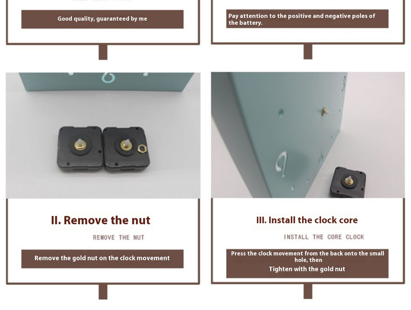 Dual-Face Silent Wall Clock - Modern Metal Corner Clock With Optional Motion-Sensor Light, Battery-Powered, Minimalist Home & Office Decor_voghion.com