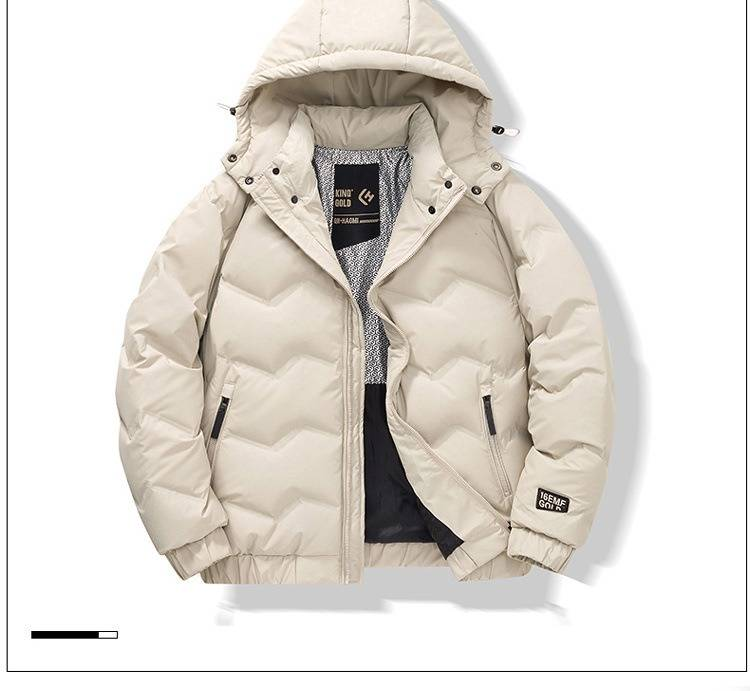Piumino leggero da uomo – Elegante cappotto con cappuccio per l'inverno e l'autunno in città (nero/beige/grigio-verde, taglie dalla M alla 4XL)_voghion.com