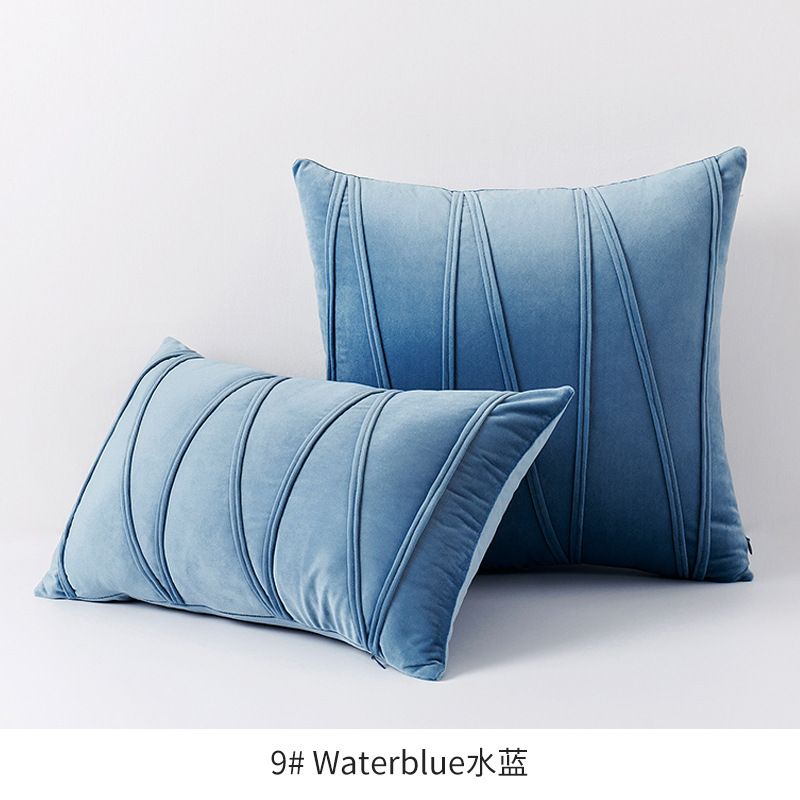 Samt-Kissenbezug mit Einsatz - Nordisches minimalistisches Einfarbiges Kissen für Sofa, Büro, Wohndekor_voghion.com