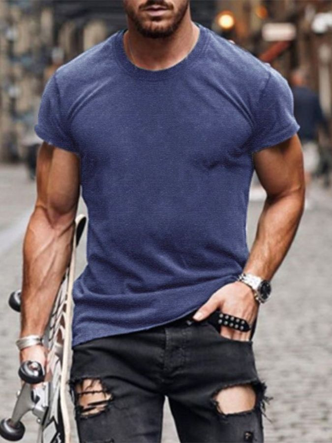 Unbeatable Quality Pattern Start Printing For Round Neck Short Sleeved Printed T-shirt And Men's T-shirt Design_voghion.com