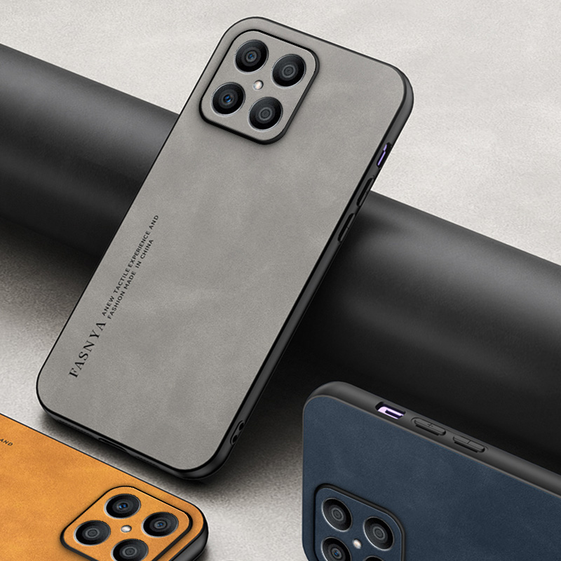 Matte Silikon-Ledertasche für Honor X30 X40 X50I X7A X8A X8 X9A Play 5 7T 6T PRO 6C V40 V30 50lite Soft Case Cover_voghion.com