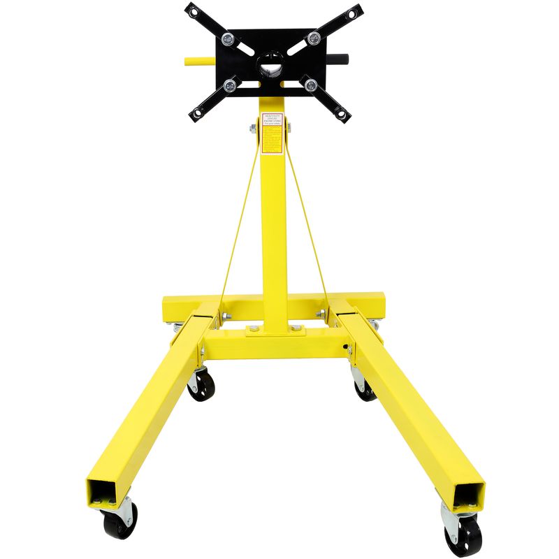 Folding Engine Stand 2000 LBS Capacity Motor Hoist 360 Degree Adjustable Mounting Head Dolly Mover Auto Repair Rebuild Jack_voghion.com