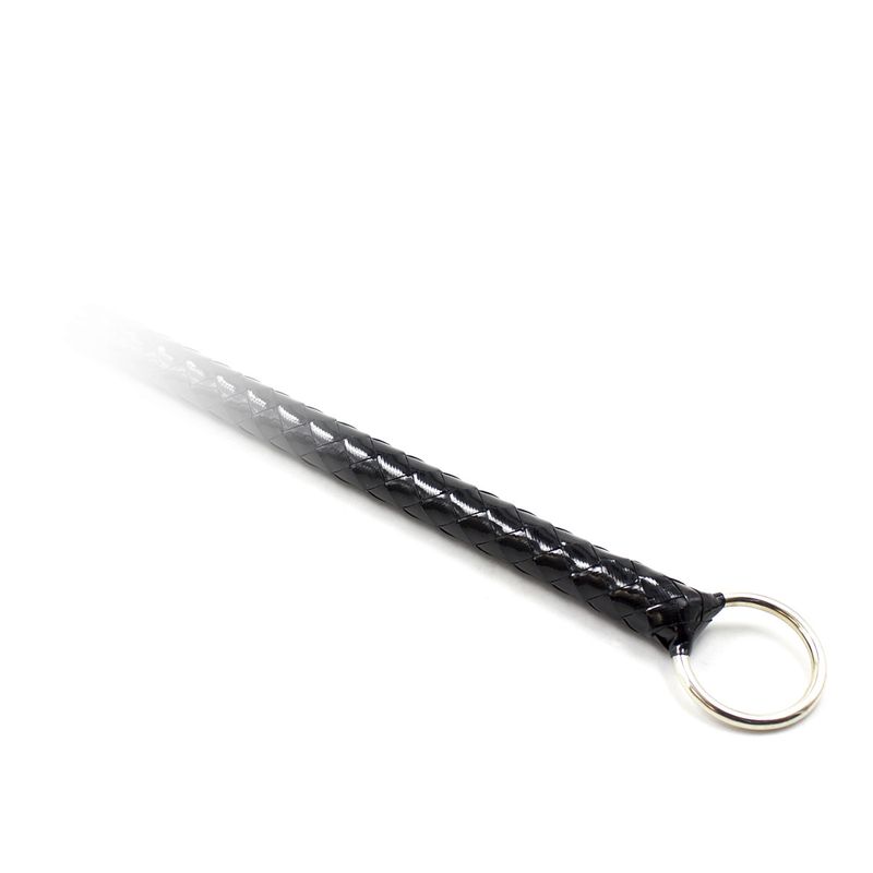 Prodotti sessuali SM in pelle nera lucida con anello di ferro, frusta dritta estesa, più di 1 metro, giocattoli sessuali, frusta per bondage, frusta con anello di ferro, frusta per baffi_voghion.com