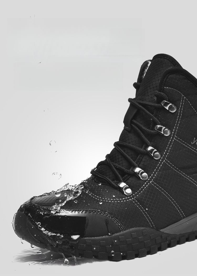 High-Top Cotton Men's Boots Warm Thickened Waterproof Snowproof Snow Boots_voghion.com
