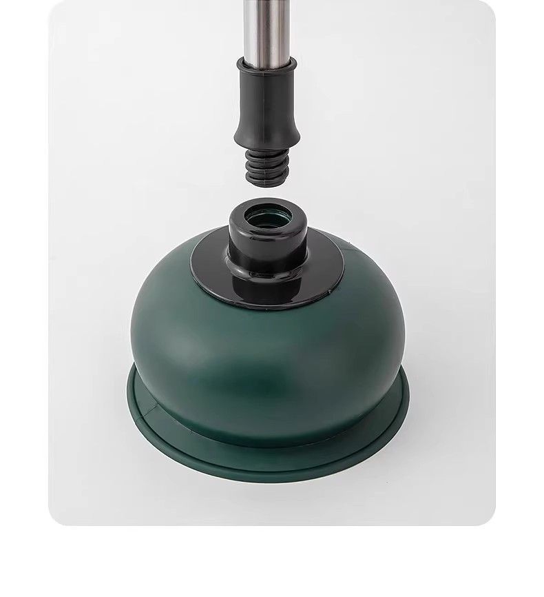 Desatascador potente para desagües de inodoro y baño, herramienta de limpieza de tuberías, solución antiobstrucción, destapador de cuero._voghion.com