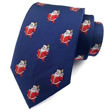 Men's Christmas Theme Polyester Jacquard Fabric Hand Tie Factory Direct Wholesale_voghion.com