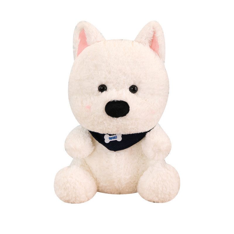 Schal Hund Weiß Entzückendes Plüschtier Weiches Stofftier für Geschenke Anlässe Und_voghion.com