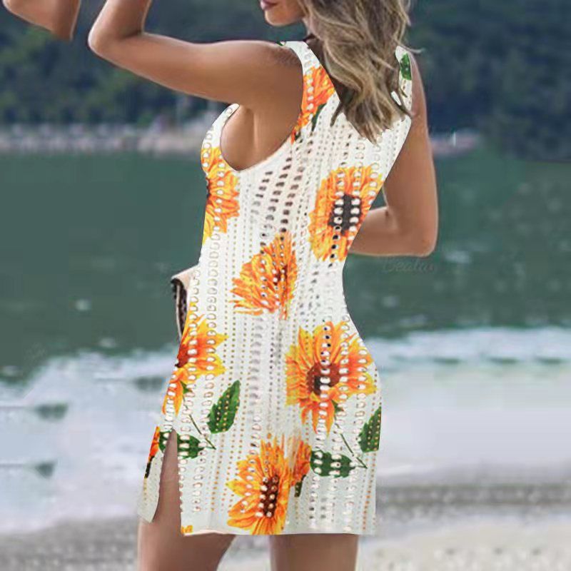 Damenbekleidung Damen-Bikini-Überzug aus Häkelspitze mit Rock – stilvolle Bademode mit Sonnenschutz für Pool, Urlaub und Sommerausflüge_voghion.com