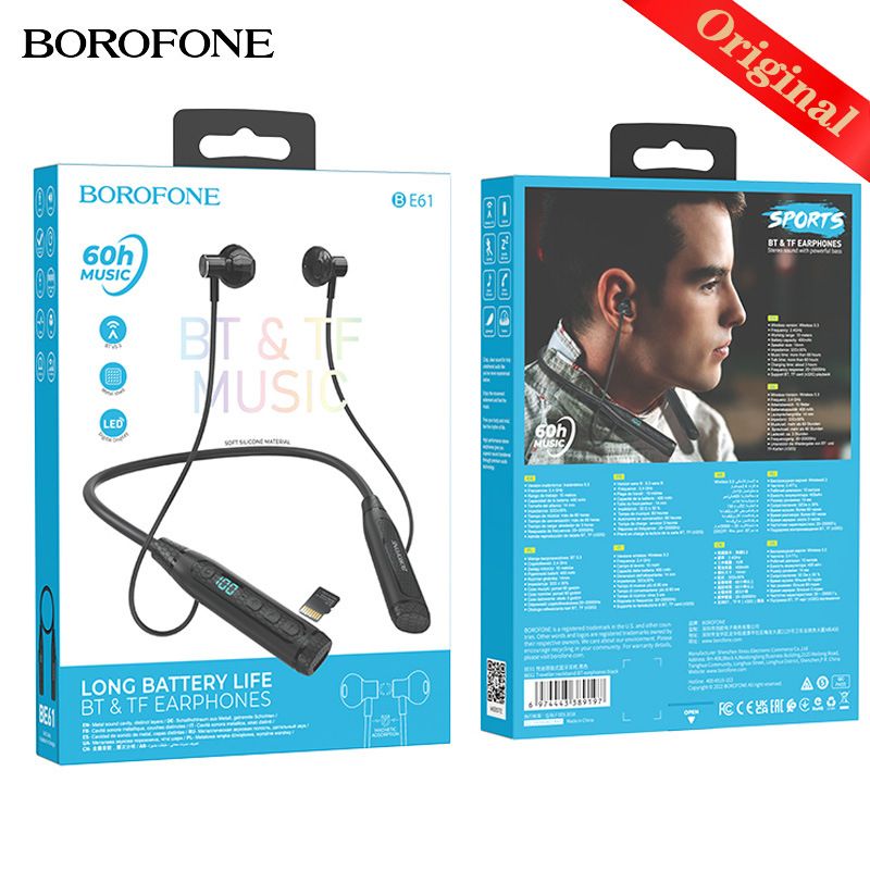 Muusikafestival BE61 Bluetooth Sports poolkõrvaklapid 5.3 uued kaelale riputatavad jooksukõrvaklapid_voghion.com