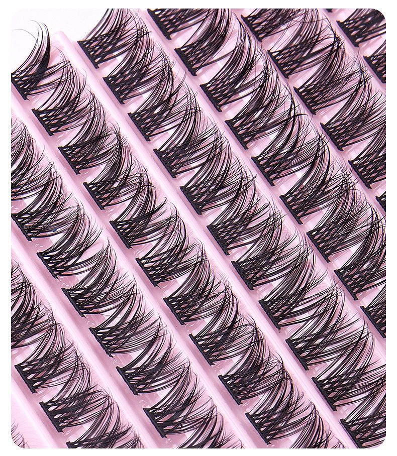 Sztuczne rzęsy Nowe sztuczne rzęsy o dużej pojemności Pojedyncze kępki Naturalne krzywe C Segmentowane włosy do sadzenia Codzienne rzęsy DIY do przeszczepu_voghion.com