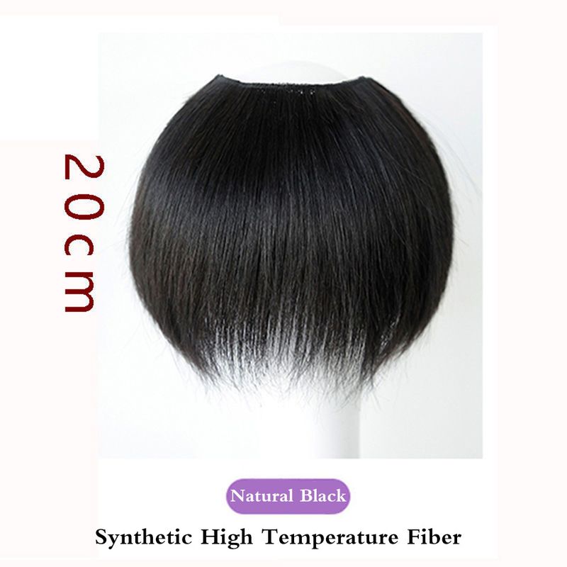 Perücke-Stéck U-fërmeg, flaach Hoer-Patch-Pad mat véier Clips, erhéicht den Hoervolumen ëm 20 cm, héichtemperaturseid_voghion.com