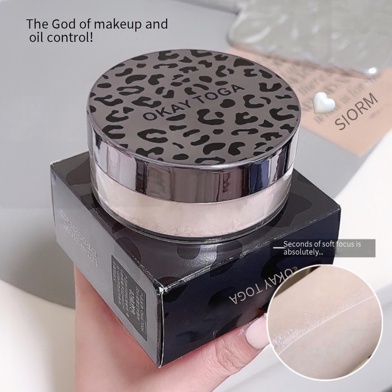 Poeder 30g Grote Capaciteit OKAY TOGA New Leopard Losse Poeder Matte Langdurige Make-up Zonder Make-up Waterdicht En Zweetbestendig_voghion.com