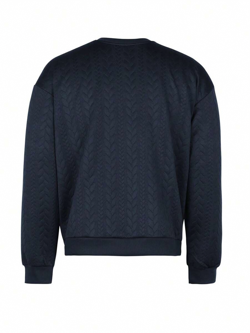 Nuovo maglione in maglia tinta unita da uomo - Essenziale per autunno/inverno con misto lana di prima qualità_voghion.com