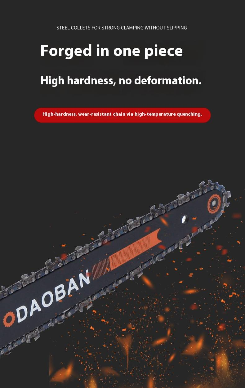21V Cordless Chainsaw With Auto-Oiling & High-Carbon Steel Chain – Lightweight For Tree Cutting, Pruning & DIY Woodwork_voghion.com