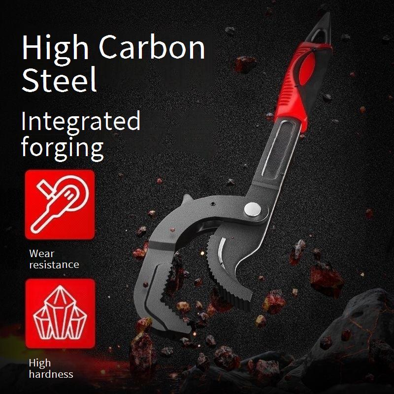 Multi-Function Adjustable Wrench Set, High-Carbon Steel, Self-Locking Quick-Release, 260mm/380mm, Durable For Home & Auto Repair_voghion.com