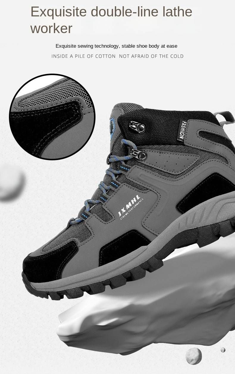 「XGXC」Waterproof Tactical Hiking Shoes, Non-slip, Lightweight, Mid-top Tactical Boots For Couples._voghion.com