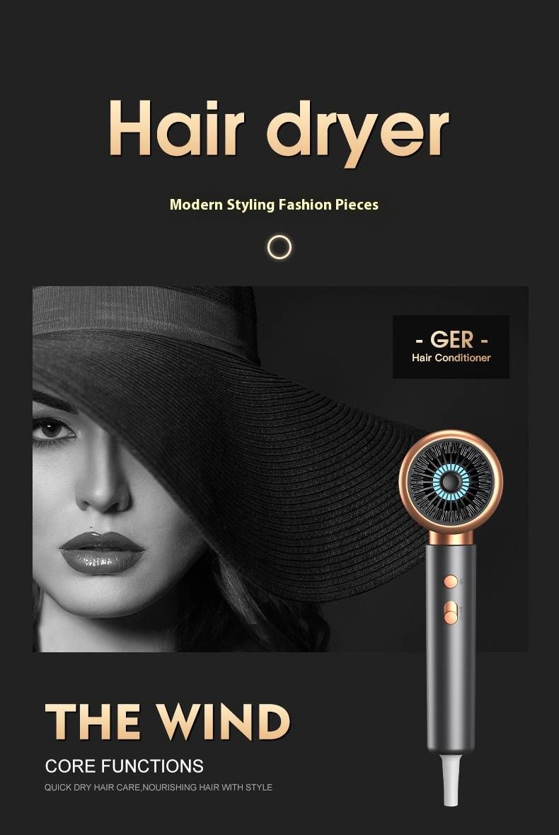 Professional Hair Dryer - 2400W High-Speed Ionic Blow Dryer With 6 Heat/Speed Settings, Cool Shot & CE/UL/FCC Certified_voghion.com