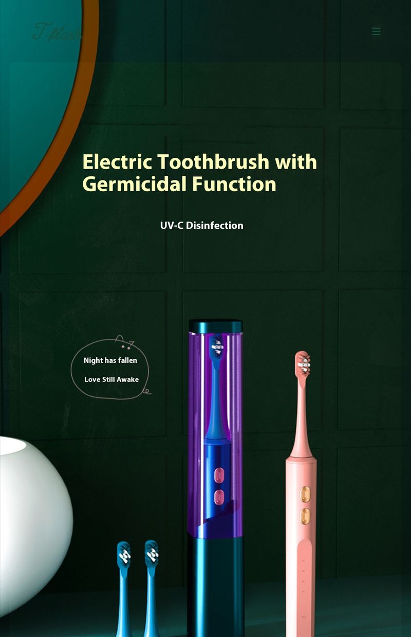 Couple Electric Toothbrush With UV Sanitizer – 4 Modes, 40,000 RPM Magnetic Levitation Motor, Soft DuPont Brush Heads & Wireless Charging_voghion.com